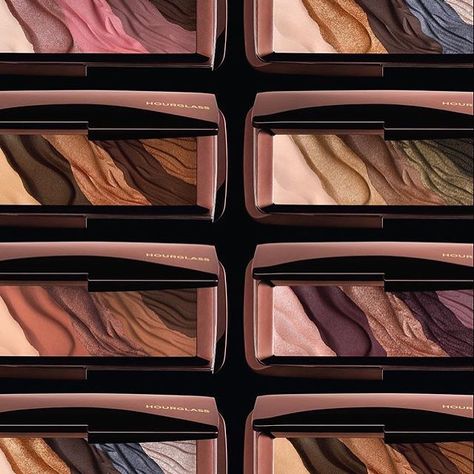 Works of art. #Modernist #hourglasscosmetics Hourglass Eyeshadow, Light Glitter Eyeshadow, Cute Skincare, Hourglass Makeup, Performance Makeup, Hourglass Cosmetics, Eyeshadow For Blue Eyes, Makeup Package, Cheap Makeup