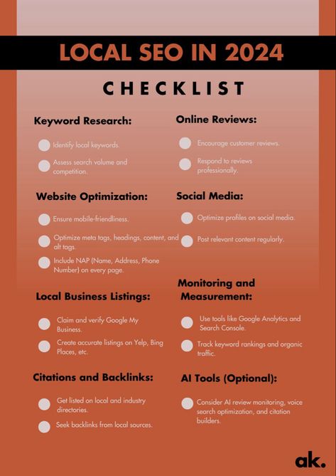 Local SEO Local Seo Checklist, Seo Checklist, Marketing Checklist, Small Business Trends, Seo Basics, Organizing Paperwork, Seo Strategies, Seo Business, Money Strategy