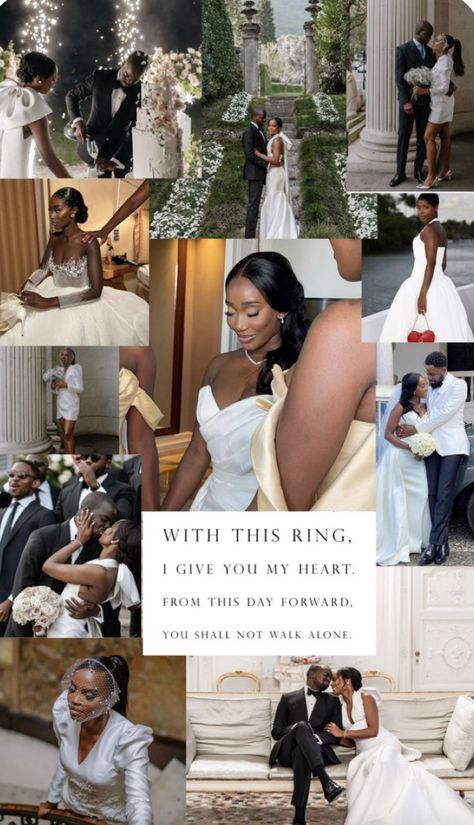 Black People Weddings, Kingdom Marriage, Bridal Shots, Wedding Prayer, Classic Wedding Inspiration, Couple Shoots, Wedding Collage, Court Wedding, Black Couple