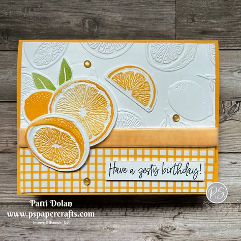 Fruit Crafts, Make Your Own Card, Sweet Citrus, Pink Cards, Stamping Up Cards, Limes, Handmade Birthday Cards, Card Layout, Stamping Up