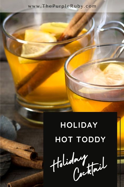 Tis the season to cozy up with a hot toddy! Nothing beats the winter blues better than this fun, festive holiday cocktail recipe! Whether you're enjoying it in bed while you're feeling a little under the weather, or sipping it at the ski slopes, it's the perfect way to kick off a cheerful Christmas celebration or any winter gathering. Christmas Hot Toddy, Christmas Crock, Hot Toddy Cocktail, Winter Gathering, Festive Holiday Cocktails, Cocktail And Mocktail, Under The Weather, Hot Toddy, Holiday Cocktail