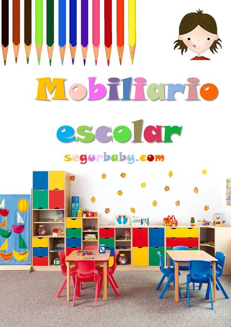 Catálogo de segurbaby.com el mejor mobiliario escolar con la seguridad que requieren los más pequeños y el mejor precio garantizado Preschool Cubbies, Daycare Rooms, Preschool Designs, Kindergarten Interior, Classroom Interior, Daycare Design, Daycare Decor, Kindergarten Classroom Decor, Preschool Rooms