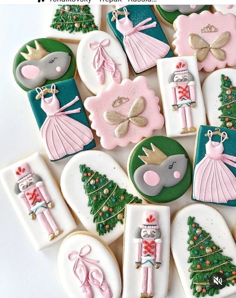 Nutcracker Themed Party Food, Sugarplum Birthday Party, Nutcracker Dinner Party, Nutcracker Christmas Cookies, Pastel Nutcracker Party, Nutcracker Ballet Cookies, Nutcracker Themed Christmas Party, Nutcracker Baby Shower Ideas, Land Of Sweets Nutcracker Party