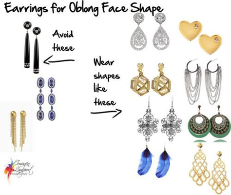 Earrings for Oblong Face http://www.insideoutstyleblog.com/2014/07/earrings-for-your-face-shape-oblong.html Neckline Necklace Guide, Oblong Face Shape, Inside Out Style, Face Tips, Erickson Beamon, Diamond Face Shape, Fashion Rules, Square Face Shape, Oblong Face