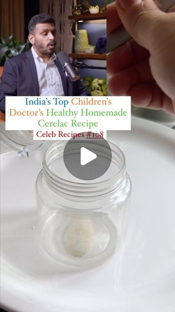 Tuktuk Agarwal on Instagram: "Celeb Recipes #108: India’s Top Children’s doctor Mr. Arpit Gupta’s Healthy Homemade Cerelac Recipe 

Ingredients: 
* 1 cup Rice (1/2 cup) 
* 1/4 cup Masoor Daal (1tbsp) 
* 1/4 cup Moong Daal (1tbsp) 
* Let it soak and dry overnight 
* Roast it on low flame until brown 
* Roast 1/2 cup makhana & 7-10 Almonds & Cashews 
* Blend it all into a fine powder. 
* To make the cerelac: Add 2 spoons of homemade cerelac to 1 cup water and cook on medium heat 
* Serve it as it is or with fruits like banana. 

✅ Save and share this with as many people as you can to build a healthy generation! 

|foodpharmer, Dr.Rastogi, Homemade Cerelac Powder, Homemade Powder, Homemade Baby food, Baby care, new born babies, Food controversy, Nestle, India, Kolkata, celebrity recipes |" Cerelac Recipe Homemade, Kids Foods, Celebrity Recipes, Doctor For Kids, Food Soup, Peacock Painting, Food Baby, Homemade Baby Food, Recipe Ingredients