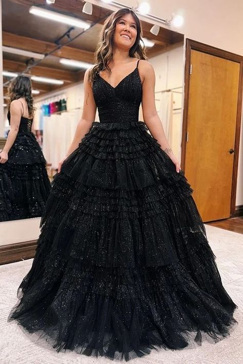 Hot Selling Dresses Black Tulle Prom Dress, Sparkly Ball Gown, Sparkly Prom Dresses, Sleeveless Gown, Black Tulle, Tulle Prom Dress, Tulle Fabric, Long Prom Dress, Evening Dresses Long