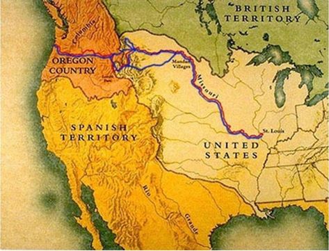 Exploration: Lewis and Clark [ushistory.org] Lewis And Clark Map, Lewis And Clark Expedition, Lewis And Clark Trail, William Clark, Westward Expansion, The Oregon Trail, Map Activities, Louisiana Purchase, Into The West