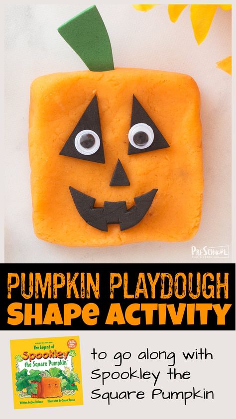 Pumpkin Playdough, Pumpkin Science Experiment, Halloween Experiments, Pumpkin Math Activities, Spookley The Square Pumpkin, Candy Science Experiments, Square Pumpkin, Pumpkins Preschool, Pumpkin Science