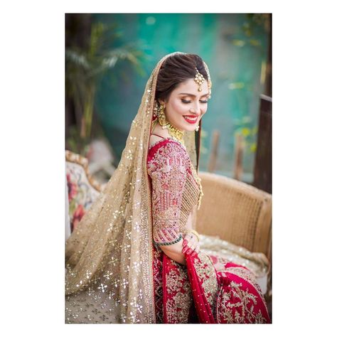 140.3k Likes, 777 Comments - Ayeza Khan (@ayezakhan.ak) on Instagram: “Presenting the first look of “ Dulhan” for @alluresalonspaofficial  Coordination & PR: @windmilepr…” Ayeza Khan Bridal Shoot, Ayeza Khan Bridal, Pakistan Bridal, Bridal Mehndi Dresses, Red Bridal Dress, Shadi Dresses, Pakistani Formal Dresses, Desi Wedding Dresses, Bridal Attire