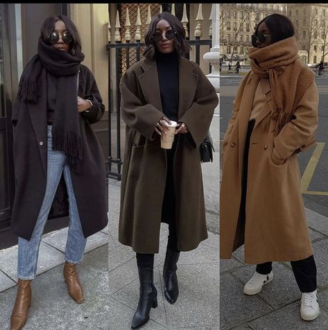 Dark Brown Coat Outfit, Brown Long Coat Outfit, Brown Wool Coat Outfit, Oversized Coat Outfit, Brown Coat Outfit, Wool Coat Outfit, Women Outfit Ideas, Brown Wool Coat, Winter Coat Outfits