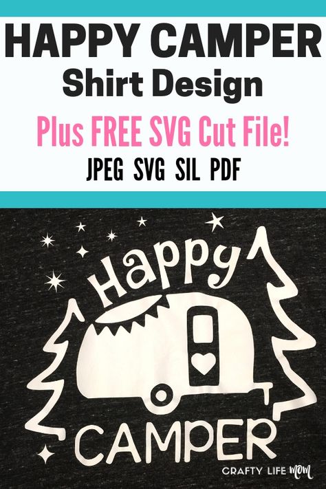 Download this Free SVG cut file from the Resource Library and use for your camping shirt needs! Cricut Camping, Earn Money At Home, Happy Camper Shirt, Cricut Svg Files Free, Rambling Rose, Svg Camping, Camping Svg, Camper Shirt, Camping Signs