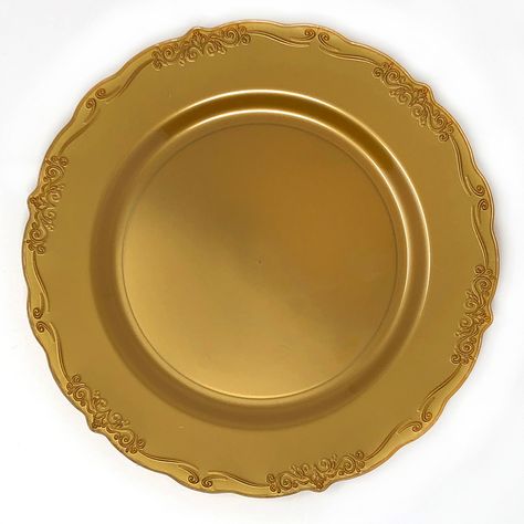 Gold Plastic Salad Plates - Disposable 7" Dessert Plates Plastic Dinnerware Sets, Disposable Plastic Plates, Plastic Dinnerware, Disposable Plates, Surprise Party, Friendly Plastic, Dinner Salads, Plastic Plates, Dessert Plates