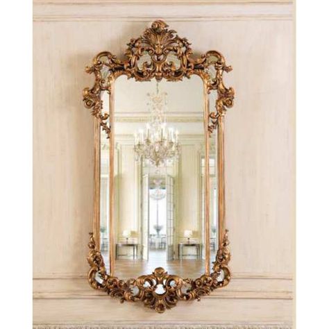 InfinityFurnitureImport Infinity Antique Gold Framed Mirror | Perigold Gold House, Beauty House, Gold Framed Mirror, Cheval Mirror, Arch Mirror, Wall Accent, Oval Wall Mirror, Wood Wall Mirror, Framed Mirror