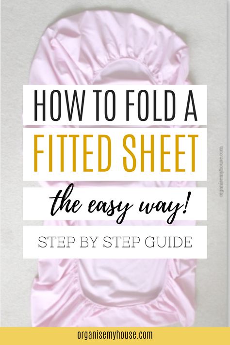 Folding Sheets Fitted, Fitted Sheets Folding, Folding Fitted Sheets Easy, Folding A Fitted Sheet How To, Easy Way To Fold Fitted Sheets, Fold Fitted Sheet How To, How Do You Fold A Fitted Sheet, Folding Sheets Hack, Fold Fitted Sheet Easy