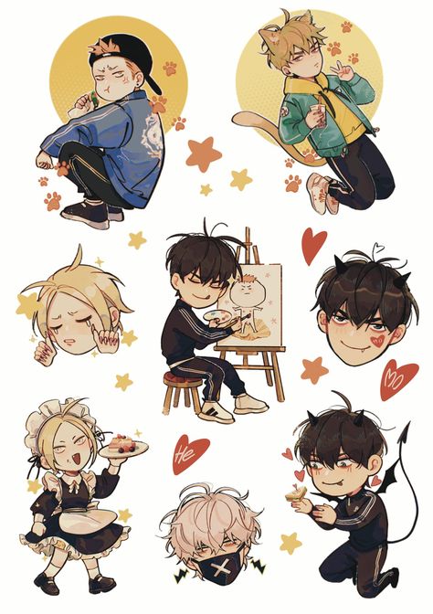 19 Day Fanart, 19 Days Characters, Scrapbook Stickers Printable, Anime Cover Photo, Manga Cute, 19 Days, Cute Chibi, Cool Art Drawings, Manhwa Manga