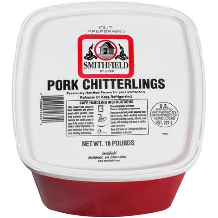 The famous "red bucket" of chitterlings. Chitlins Recipe Soul Food, Chitterlings Recipe Soul Food, Chitlins Recipe, Chitterlings Recipe, Pig Feet Recipe, Food Alternatives, Healthy Food Alternatives, New Years Dinner, Cabbage Rolls Recipe