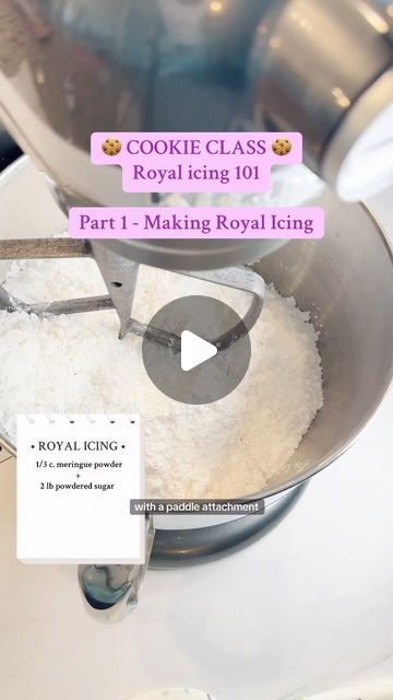 Ashley Marquez on Instagram: "Let’s start at the VERY beginning so YOU can decorate pretty cookies, too! 

Making Royal icing can be annoying, but I’ve found the easiest, most fool-proof method/recipe

#cookiedecorating#cookiesofinstagram #royalicing #edibleglitter #cookier #cookieartist #cookiedesigner#cookietutorial #tutorial #royalicingrecipe #cookieicing #cookieicingrecipe" How To Paint On Cookies, Royal Icing That Tastes Good, Royal Icing Recipe Videos, Wilton Royal Icing Recipe, Royal Icing Consistency, Making Royal Icing, Fancy Sugar Cookies, Best Royal Icing Recipe, Cookie Tips