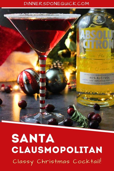 Bring some holiday cheer with this classy Santa Clausmopolitan cocktail, a perfect addition to your Christmas party drink ideas! Whether you're hosting a festive gathering or enjoying a cozy winter evening, this easy holiday cocktail recipe combines tart cranberries and vodka for a touch of holiday magic. Click through for the recipe and step-by-step instructions to create this simple yet festive drink. Cheers to the merry season! 🎄🍸❄️ #ChristmasCocktail #HolidayDrinks #SantaClausmopolitan Santa Clausmopolitan Recipe, Christmas Party Drink Ideas, Santa Clausmopolitan, Party Drink Ideas, Easy Holiday Cocktail Recipes, Sparkling Punch, Easy Holiday Cocktails, Christmas Party Drinks, Spiked Hot Chocolate