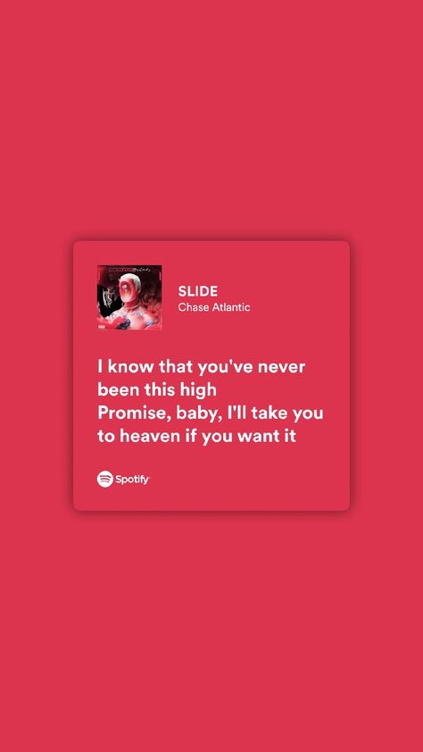 Chase Atlantic spotify lyrics Slide Chase Atlantic, Chase Atlantic Lyrics, Meaningful Lyrics, Chase Atlantic, Lyrics Aesthetic, Literature Quotes, Just Lyrics, The Weeknd, Song Quotes