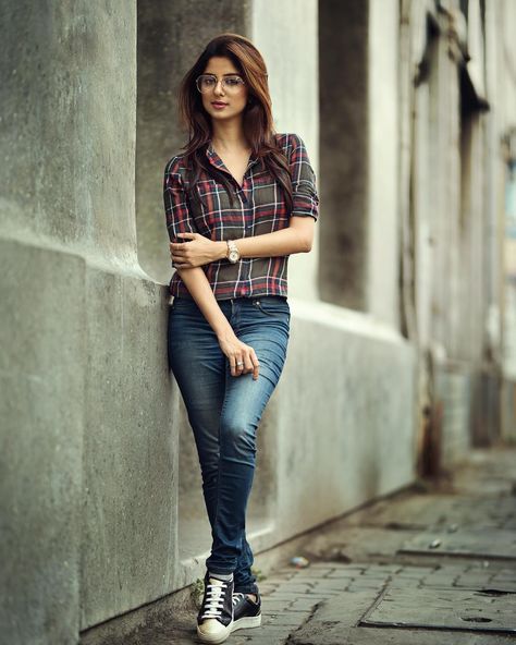 Image may contain: 1 person, standing, shoes and outdoor Cat Dpz, Jeans Poses, Ekta Maru, Unique Dog Names, Woman With Cat, Womens Outdoor Fashion, Woman King, Tall Girl Fashion, Western Wear Outfits