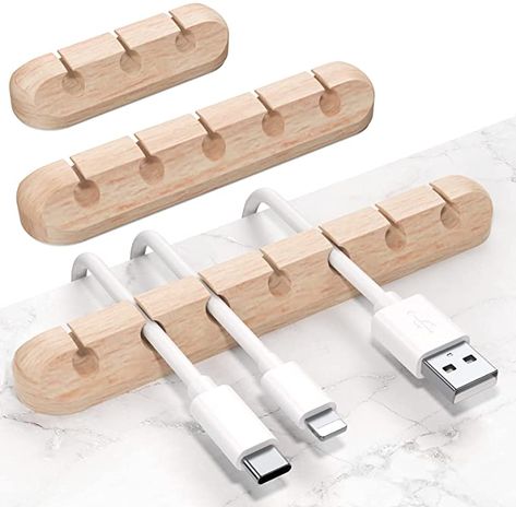 Amazon.com: SOULWIT® Cable Holder Clips, 3-Pack Cable Management Cord Organizer Clips Silicone Self Adhesive for Desktop USB Charging Cable Power Cord Mouse Cable Wire PC Office Home (Wood Grain) : Electronics Cable Tidy Ideas, Cable Management Diy, Hide Electrical Cords, Cable Iphone, Hide Wires, Cord Organizer, Cord Holder, Cable Holder, Network Cables