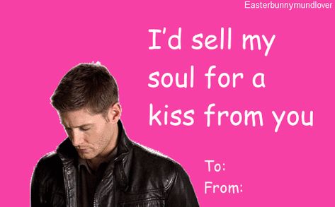 There's Supernatural -style love... | 33 Valentine's GIF Cards That Are Perfect For Your Tumblr Sweetheart Supernatural Valentines, Sammy Supernatural, S Gif, Valentines Gif, Supernatural Dean, Supernatural Fans, My Funny Valentine, Supernatural Fandom, Pick Up Lines