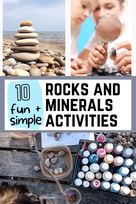 Rock Experiments, Geology Activities, Geology Lessons, Cool Activities, Rock Unit, Rock Science, Kindergarten Rocks, Rock Cycle, Kid Experiments