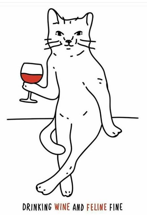 Beer Drawing, Wine Meme, Green Bar, Cat Drinking, Wine Art, Craft Quotes, Bar Art, Mushroom Art, Wine Time