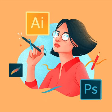 Vector Portrait Illustration, Illustrator Design Tutorial, Graphic Design Business, Graphic Design Lessons, Minimalist Logo Design, Portrait Illustration, Flat Illustration, Graphic Design Posters, Design Tutorials