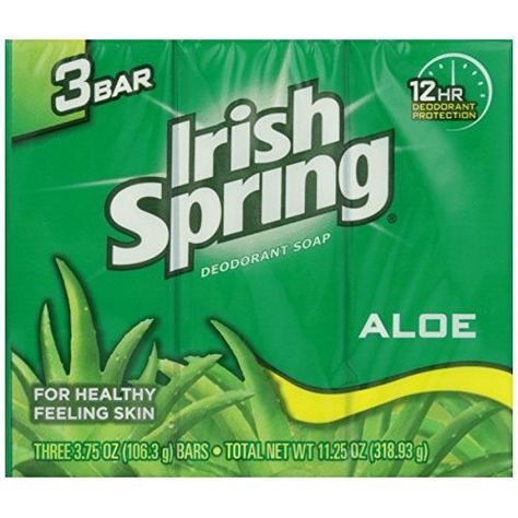 Irish Spring Deodorant Bar Soap Original, 3.75 oz bars, 8 ea (Pack of 2) Irish Spring Soap, Spring Soap, Irish Spring, Feminine Care, Body Odor, Soap Bars, Bar Soap, Natural Skin, Favorite Things List