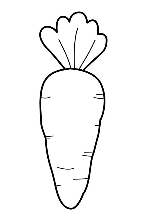 carrot coloring book Patterns Colouring Pages, Carrot Picture Drawing, Carrots Coloring Page, Carrot Pattern Printable, Carrot Worksheet Preschool, How To Draw A Carrot, Carrot Drawing For Kids, Carrot Art And Craft, Carrot Template Free Printable