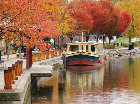 Schoen Place landing in Pittsford on the western Erie Canal - Rochester Sweet Thoughts, Canal Boats, Game Aesthetic, Erie Canal, Cyprus Greece, Beyond The Sea, Rochester New York, Canal Boat, Finger Lakes