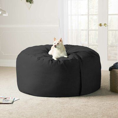 We broke the mold when we created our 5 ft. bean bag sofa. Filled with finely shredded furniture-grade polyurethane foam and covered with soft yet durable microsuede, this bean bag sofa will be the most comfortable seat in the house. All our covers are removable and machine-washable, and the protective inner-liner is a childproof zipper that keeps the filling out of reach during cleaning. Upholstery Color: Black | Latitude Run® Large Bean Bag Chair & Lounger Fade Resistant/Microfiber/Microsu Alternative Furniture, Big Bean Bags, Large Bean Bag Chairs, Giant Bean Bag Chair, Large Bean Bags, Adult Bean Bag Chair, Giant Bean Bags, Kids Seating, Bean Bags