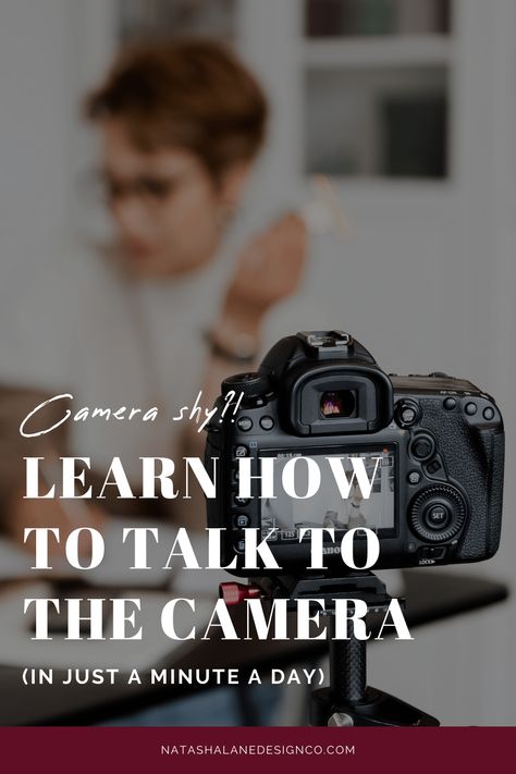 Are you camera shy? Learn how to talk to the camera in just one minute a day. You might think being in front of the camera is just not for you. But, it’s possible. I used to be the same way. I used to hide from the camera all the time. Did you know that if someone was filming me, I would literally start twitching and shaking in front of the camera? Yes, it’s true! Being on camera made me uncomfortable. But, look at me now. I’m sitting here talking in front of the camera. Still awkward, but I’ve Entrepreneur Branding, Look At Me Now, Brand Shoot, Camera Shy, How To Talk, How To Get Better, Fall 24, Just So You Know, Taking Selfies