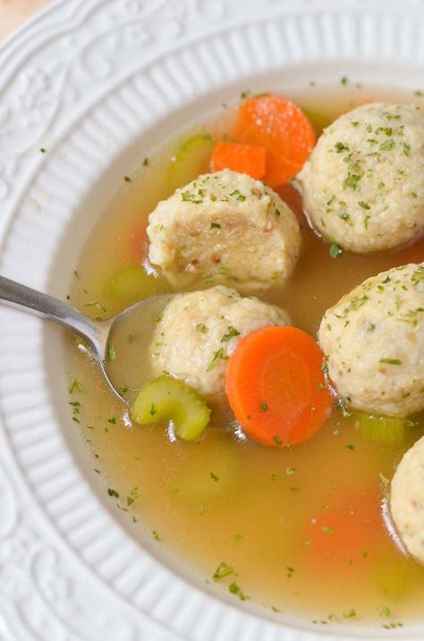 Vegetarian Matzo Ball Soup - Courtney's Sweets Matzo Ball Soup Recipe, Matzo Ball, Matzo Ball Soup, Hanukkah Food, Matzo Meal, Matzoh Ball, Passover Recipes, Comfort Soup, Deli Food