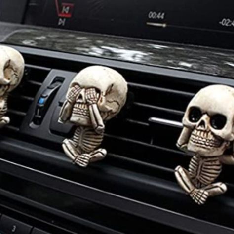 Halloween Goth Skeleton, Cute Skull, Cute Goth, Easter Humor, Funny Christmas Gifts, Skull Decor, Funny Fathers Day, Car Air Freshener, Car Stuff