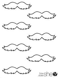 The Lorax Eyebrow Template - FREE DOWNLOAD Lorax Mustache Template, Lorax Mustache, Bushy Mustache, Mustache Printable, Mustache Template, Dr Seuss Snacks, Lorax Birthday, Lorax Party, Doctor Suess Birthday