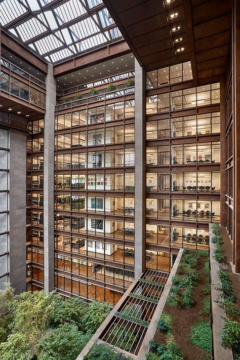 The 2019 Best of Design Awards winners for Building Renovation — Commercial - Archpaper.com Auditorium Seating, Sustainable Interior Design, Ford Foundation, Weathering Steel, Building Renovation, New Century, Minimalist Interior Design, Interior Garden, Built Environment