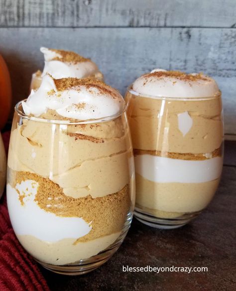 Pumpkin Pudding Parfait, Pumpkin Dessert Cups, Fall Parfaits, Pumpkin Pudding Recipes, Pumpkins Spice, Pumpkin Parfait, Trifle Cake, Recipes Pumpkin, Pumpkin Mousse