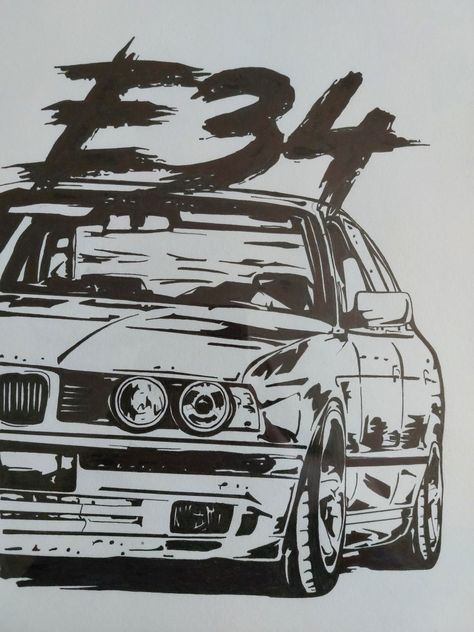 #art #lineart #line #blackline #b&w #black #vehicle #car #BMW #E34 #BMWe34 #Slovakia #slovakiaart #umenie #umenienaslovensku #čierna #línia #искусство #бмв #е34 Super Pictures, Art Lineart, Bmw Art, Bmw Classic Cars, Bmw E38, Bmw E34, Car Bmw, Vintage Sports Cars, Eyes Artwork