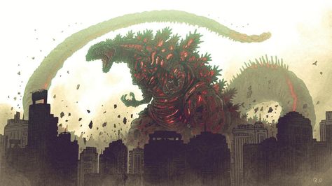 Shin Godzilla in x-ray vision!!! Godzilla Resurgence, Big Monsters, Godzilla Tattoo, Godzilla Kaiju, Shin Godzilla, Godzilla Comics, Godzilla 2014, Godzilla Wallpaper, All Godzilla Monsters