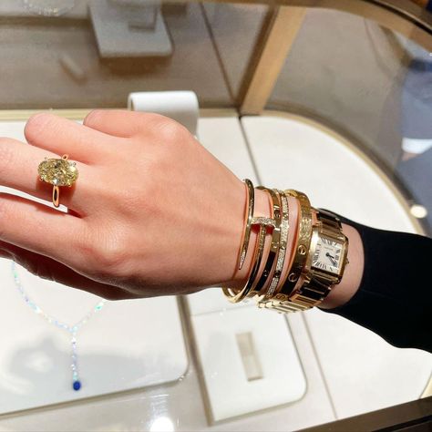 Cartier Stack, Cartier Nail Bracelet, Manifesting Board, Wrist Stack, Jewelry Wishlist, Nail Bracelet, Bracelet Stacks, Wynn Las Vegas, Wrist Stacks