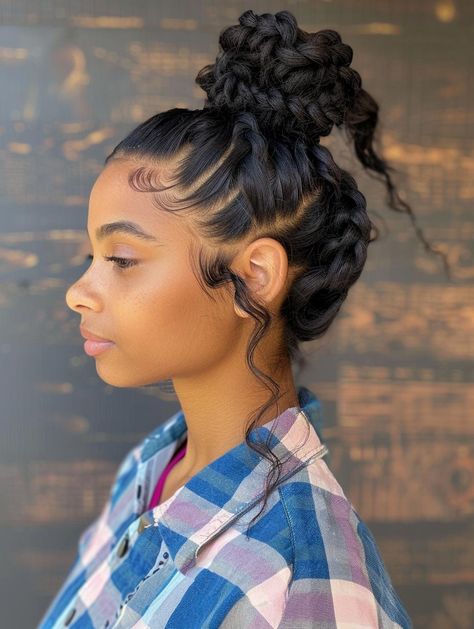 Explore Top Braided Bun Hairstyles for Any Occasion Braided Hairstyles Simple, Hairstyles Simple Easy, Braid Around Head, Chic Messy Bun, Braids In A Bun, Fierce Hairstyles, Ninja Bun, Messy Bun Hairstyle, Quick Styles