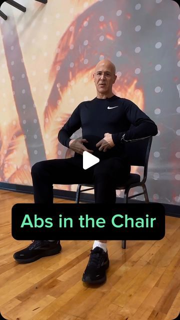 Alan Mandell on Instagram: "Abs in a Chair…Just a Few Minutes a Day!  Dr. Mandell" Chair Work Outs Exercise, Chair Excercises Workouts, Chair Ab Workout, Chair Exercises For Belly, Chair Exercises For Abs, Targeted Workouts, Chair Exercise, Target Workout, Easy Exercise