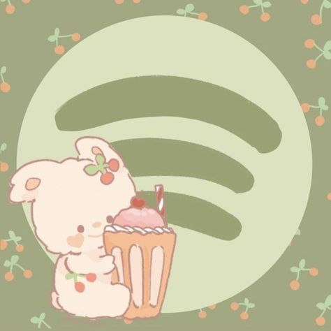 #spotify #icon #cute #aesthetic Green Kawaii Icons For Apps, Kawaii App Icons Aesthetic, Cartoon App Icon, Kawaii Icons For Apps, App Icon Kawaii, Kawaii App Icons, Apps Kawaii, Kawaii App, Zestaw Ikon