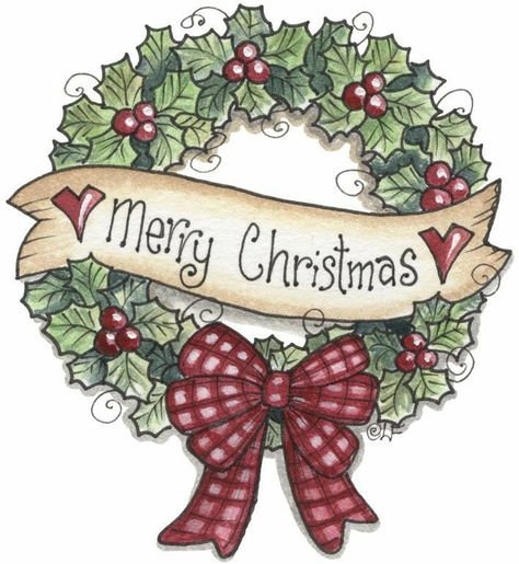 Xmas Clip Art, Laurie Furnell, Drawing Christmas, Christmas Decoupage, Christmas Card Art, Christmas Crafts For Gifts, Christmas Drawing, Christmas Embroidery, Christmas Paintings