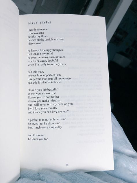 Jesus Christ - Madisen Kuhn (from her poetry book, “Eighteen Years”) HIGHLY recommend this book. fantastic feelings and words. Christian Spoken Word Poetry, Christian Poetry Books, Poems About Jesus, Biblical Poetry, Genevieve Core, Jesus Poetry, Bible Poetry, Madisen Kuhn, God Poems