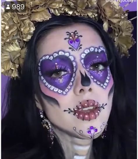 Makeup Stuff, Elegant Outfit, Face Painting, Halloween Face, Face Makeup, Halloween Face Makeup, Halloween, Purple, Makeup