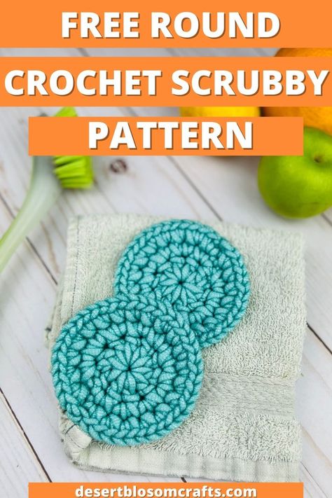 crochet scrubby pattern round Scrubby Crochet Pattern, Scrubby Yarn Crochet Patterns, Scrubby Yarn Crochet, Scrubbies Crochet Pattern, Scrubby Yarn, Crochet Scrubbies, Crochet Pot, Round Crochet, Dishcloth Crochet Pattern