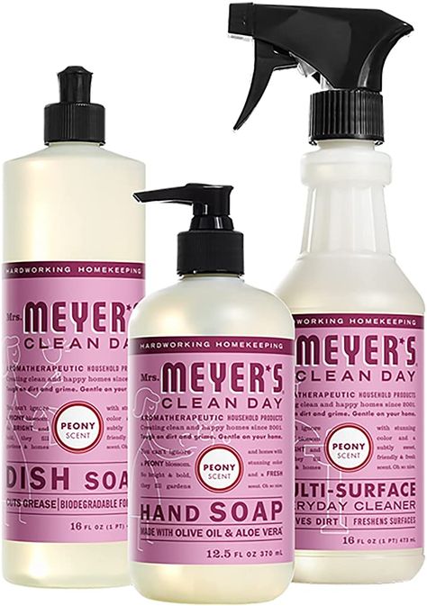 Mrs Meyers, Kitchen Basics, Liquid Dish Soap, Best Cleaning Products, Cleaning Day, Cleaning Spray, Liquid Hand Soap, Cleaning Dishes, Surface Cleaner